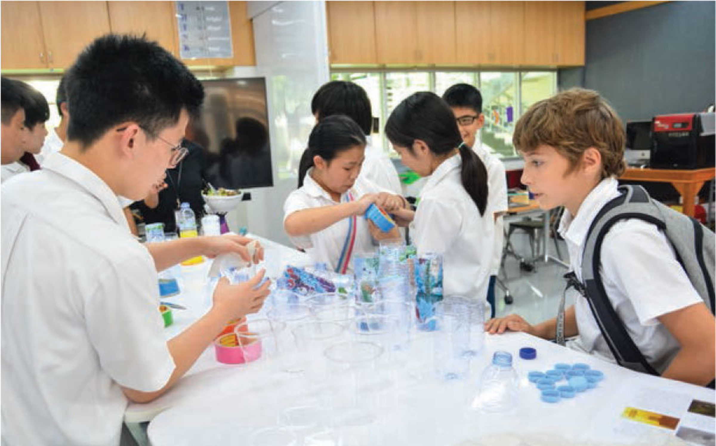 Vortex Cannons at Lunch:  HS STEM Club Making Science Fun